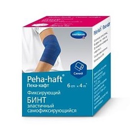 Купить: Бинт эласт Peha-Haft  4мX6см когезивный синий