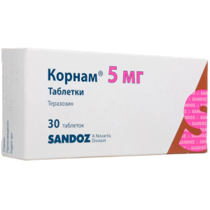 Купить: Корнам 5 мг 30 шт таблетки