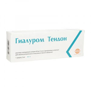 Купить: Гиалуром Тендон раствор д в/суставн введ 40мг/2мл №1