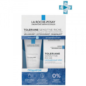 Купить: La Roche-Posay Toleriane Sensitive набор 40мл крем насыщ + Toleriane гель 50мл