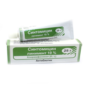 Купить: Синтомицин линимент 10% 25г (Муромский)