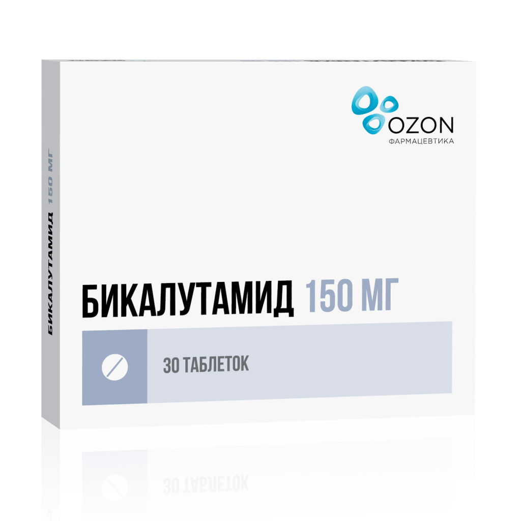 Бикалутамид таб ппо 150мг №30 ⭐ Купить по низкой цене | Артикул: 10011546 |  Производитель: Озон - Ваша Аптека №1 | Москва и Московская область