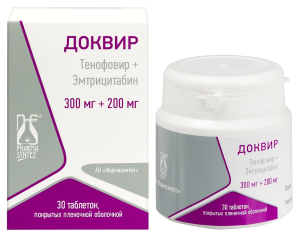 Купить: Доквир таб ппо 300мг+200мг банка №30