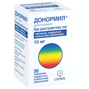 Купить: Донормил 15 мг 30 шт таблетки покрытые пленочной оболочкой