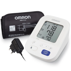 Купить: Omron M3 Comfort (HEM-7155-ALRU) тонометр автоматический с адаптером + универсальная манжета