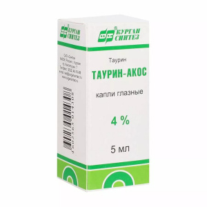 Купить: Таурин-Акос капли глазные  4% 5мл