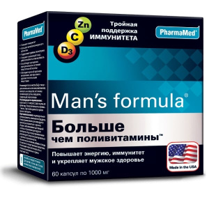 Купить: Man's formula Больше чем поливитамины 60 шт капсулы