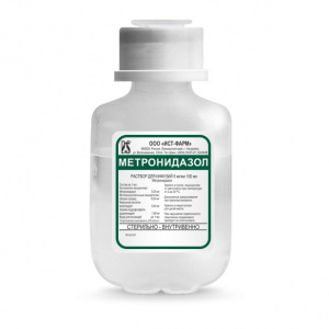 Купить: Метронидазол 5 мг/мл 100 мл 1 шт раствор для инфузий