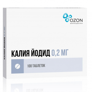 Купить: Калия Йодид таблетки 200мкг №100