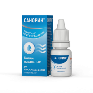 Купить: Санорин капли наз 0,1% 10мл