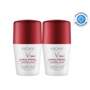 Купить: Vichy Clinical Control 50 мл 2 шт дезодорант-антиперспирант против избыточного потоотделения 96 ч