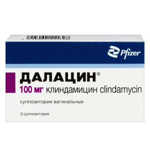 Купить: Далацин 100 мг 3 шт суппозитории вагинальные