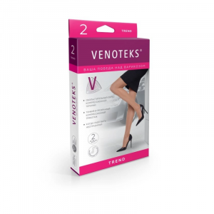Купить: Venoteks колготки размер L 2 класс компрессии Артикул 2C305 чёрные