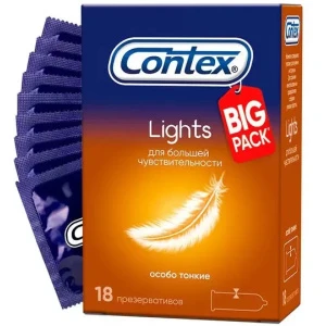 Купить Contex Lights 18 шт презервативы особо тонкие