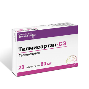 Купить: Телмисартан-СЗ таблетки 80мг №28