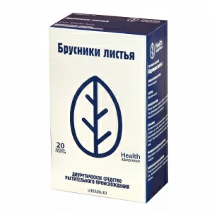 Купить Брусника листья фильтр-пак 1,5г №20 (Здоровье)