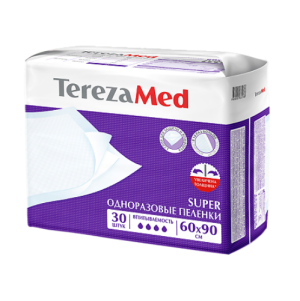 Купить: TerezaMed Super пеленки 60смX90см №30