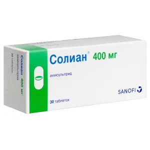 Купить Солиан 400 мг 30 шт таблетки покрытые пленочной оболочкой
