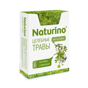 Купить: Naturino пастилки б/сахара массой 2,5г целебные травы 30,0г