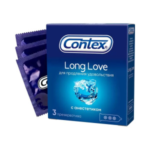 Купить: Contex Long Love презервативы продлевающие половой акт 3 шт.