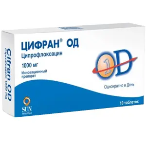 Купить Цифран ОД 1000 мг 10 шт таблетки покрытые оболочкой пролонгированного действия