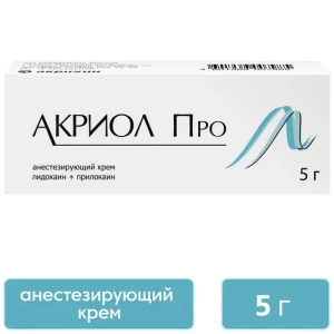 Купить Акриол Про 2,5% + 2,5% 5 г крем для местного и наружного применения