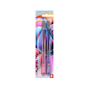 Купить: Curaprox Ultrasoft Duo Colorful Curls 2 шт набор щеток зубных ультрамягкие