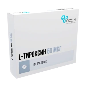 Купить Л-Тироксин таб 50мкг №100