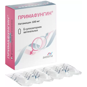 Купить: Примафунгин суппозитории ваг 100мг №6
