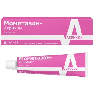 Купить Мометазон-Акрихин 0,1% 15 г крем для наружного применения