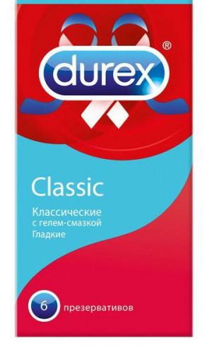 Купить: Durex Classic презервативы классические 6 шт.