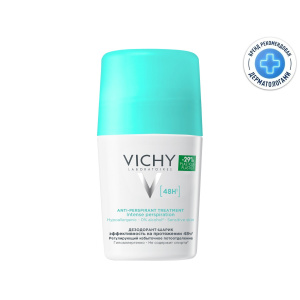 Купить: Vichy 50 мл дезодорант шариковый регулирующий избыточное потоотделение 48 ч