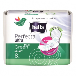 Купить Bella Perfecta Ultra Maxi прокладки гигиен №8 зеленый