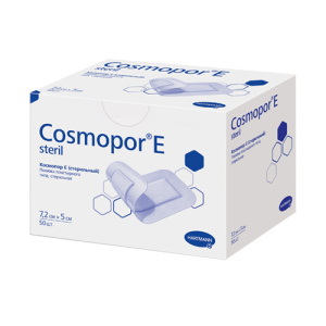 Купить: Cosmopor Е 5 см x 7,2 см 50 шт повязка послеоперационная самоклеящаяся стерильная