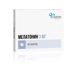 Купить Мелатонин 3 мг 60 шт таблетки покрытые пленочной оболочкой
