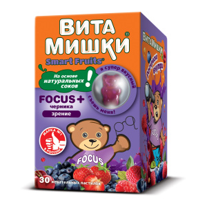 Купить Кидс Формула ВитаМишки Фокус+ паст.жеват. N30