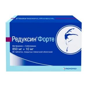 Купить Редуксин Форте таб ппо 850мг+10мг №90