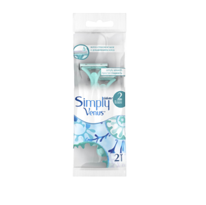 Купить: Gillette Venus 2 Simply Satin Care 2 шт станки одноразовые для женщин