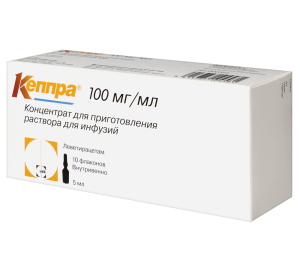 Купить: Кеппра конц д/р-ра д/инф 100мг/мл фл 5мл №10