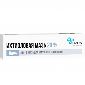 Купить: Ихтиоловая мазь для наружного применения 20% 25г