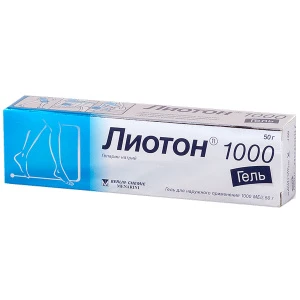 Купить Лиотон 1000 50 г гель для наружного применения