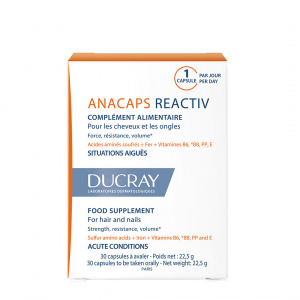 Купить: Ducray Anacaps Reactiv для волос и кожи головы 812 мг 30 шт капсулы