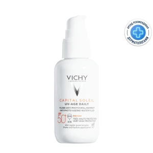 Купить Vichy Capital Soleil UV-Age Daily SPF50+ 40 мл флюид для лица солнцезащитный против признаков фотостарения