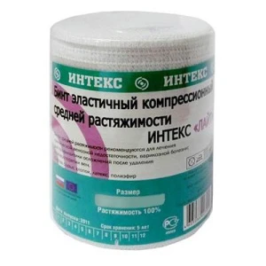 Купить Бинт эласт Интекс  10смX3,5м ср растяж с застежками