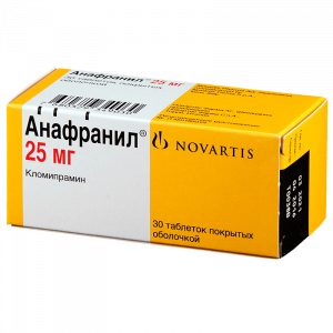 Купить: Анафранил таблетки по 25мг №30 (Novartis Pharma S.p.A)