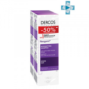 Купить: Vichy Dercos Neogenic шампунь для повышения густоты волос 200мл, 2 шт