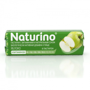 Купить: Naturino 8 шт пастилки с витаминами и натуральным соком яблоко