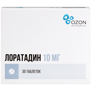 Купить: Лоратадин 10 мг 30 шт таблетки