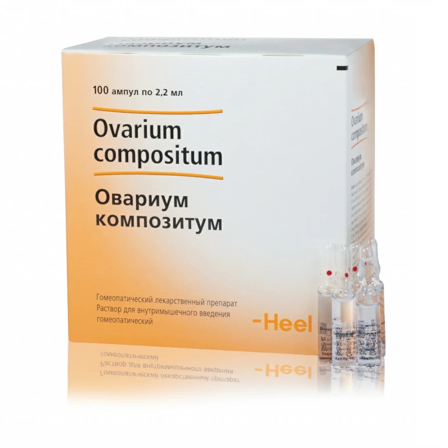 Купить Овариум Композитум раствор д/в/м введ гомеопат 2,2мл ампула №100