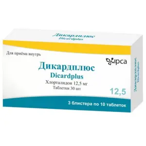 Купить Дикардплюс 12,5 мг 30 шт таблетки